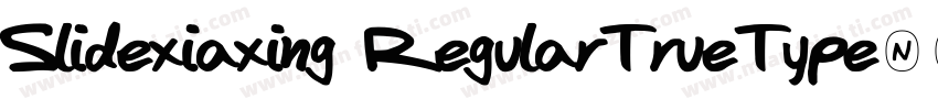 Slidexiaxing RegularTrueType字体字体转换